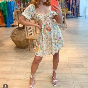 FARM Rio Short Garden Dress Size M